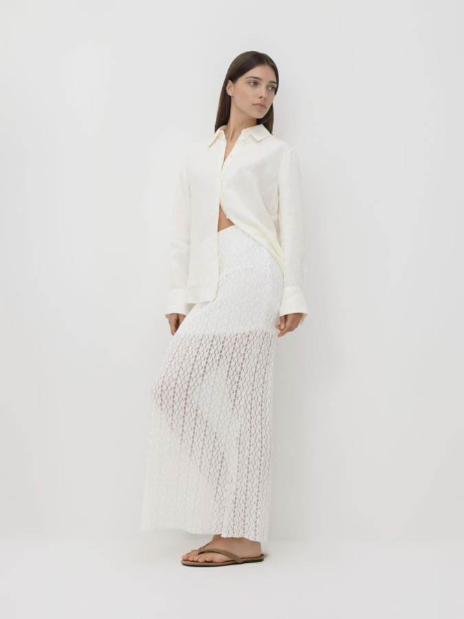 חצאית מקסי תחרה