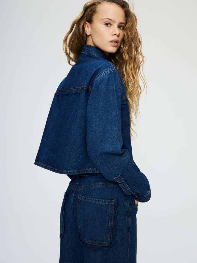 ג'ינס Wide leg עם כיסים