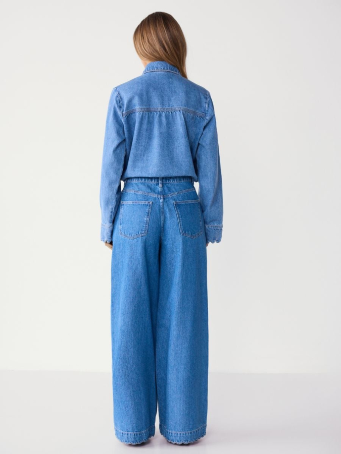 ג'ינס Mid rise Wide leg