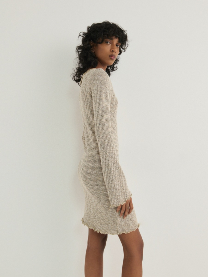 שמלת סריג ג'רסי מיני