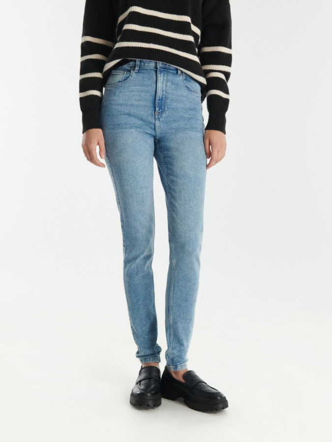 ג'ינס מותן גבוהה Slim