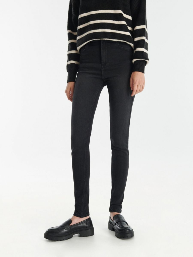 ג'ינס מותן גבוהה Slim