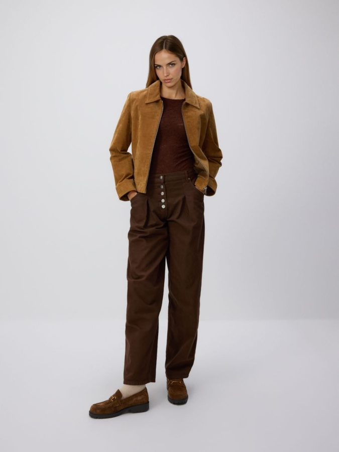 מוקסינים זמש עם אבזם