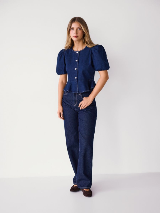 חולצת ג'ינס פפלום