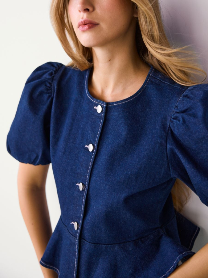 חולצת ג'ינס פפלום