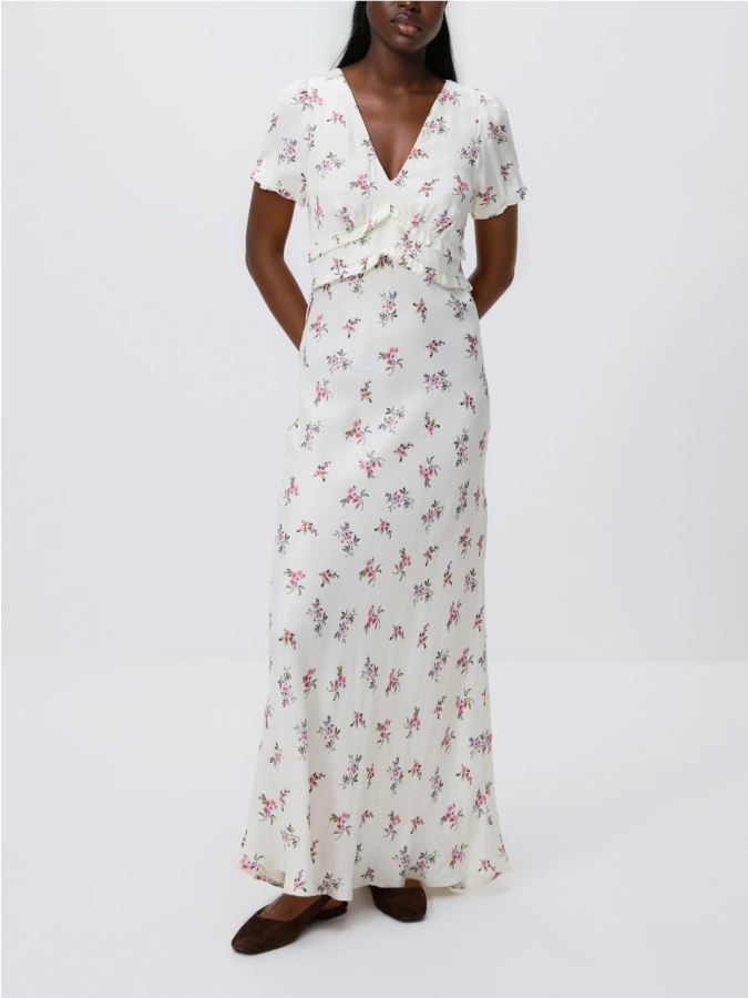 שמלת ויסקוזה עם הדפס