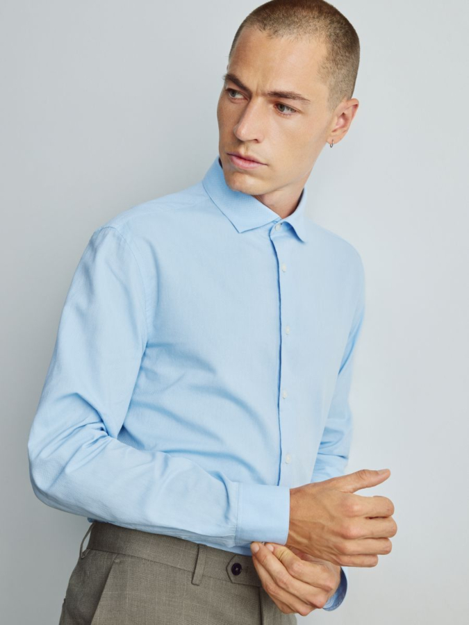 חולצה Slim Fit מכותנה מצרית