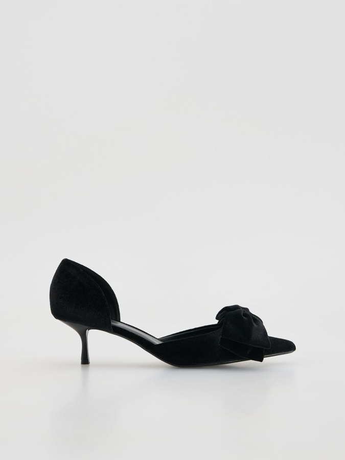 נעלי עקב עם פפיון