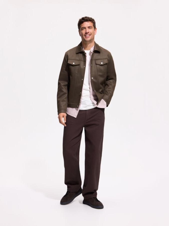חולצה Regular Fit עשירה בפשתן