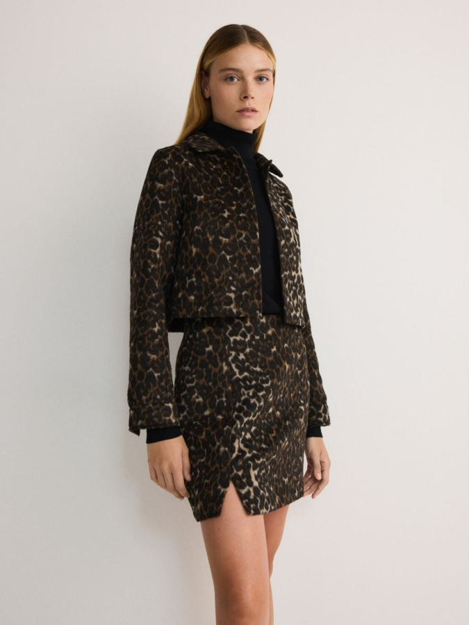 חצאית מיני עם הדפס חיות