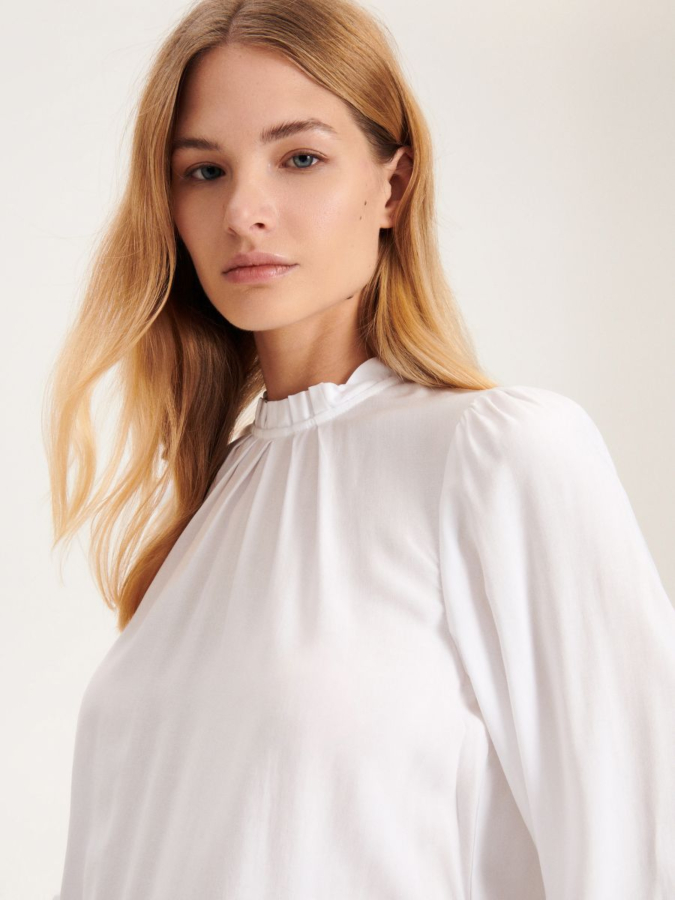 חולצת ויסקוזה ארוכה אלגנטית