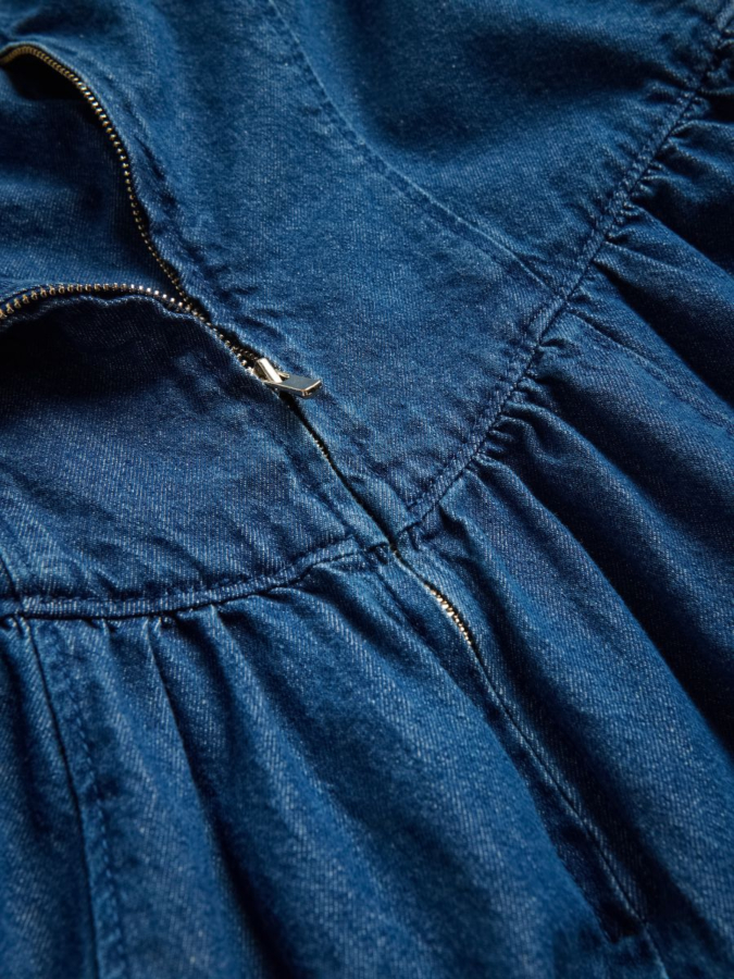 שמלת ג'ינס סטרפלס