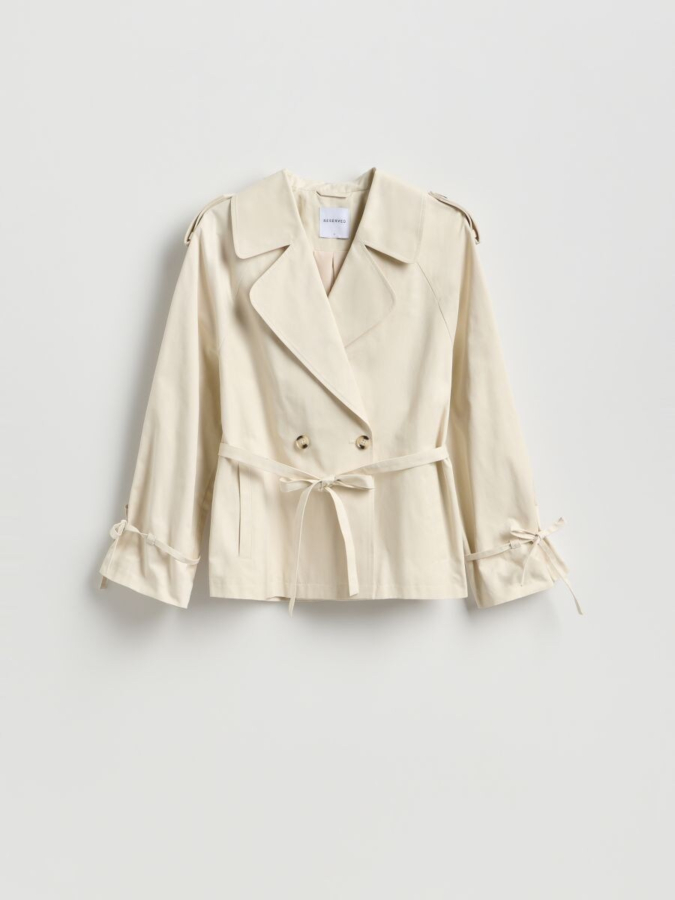 מעיל טרנץ' קצר