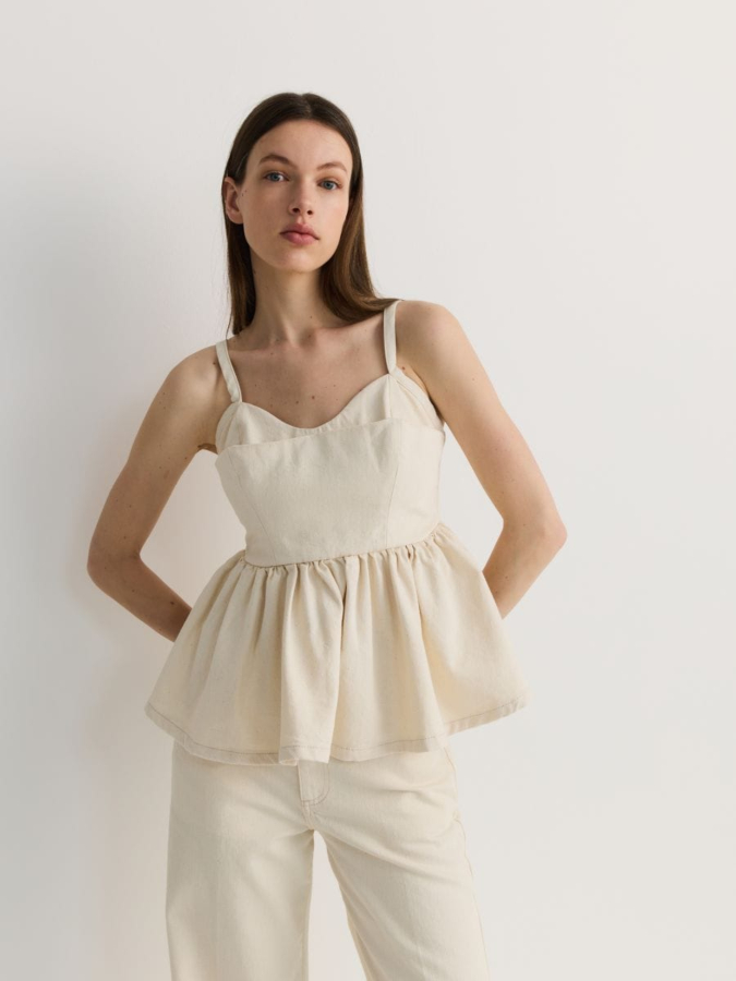 טופ גופייה עם מלמלה