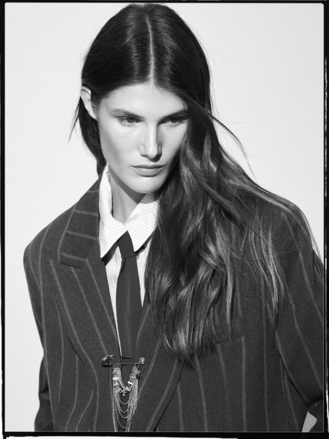 בלייזר פסים משולב ויסקוזה