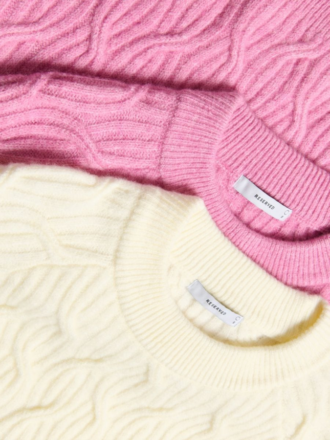 סריג טקסטורת צמות