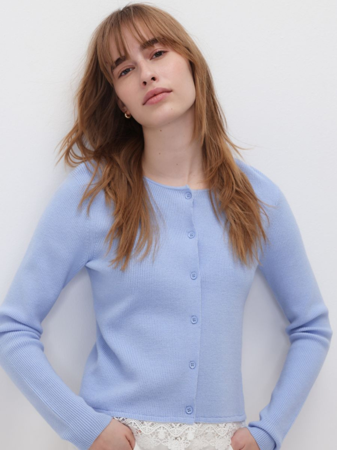 קרדיגן עם תחרה