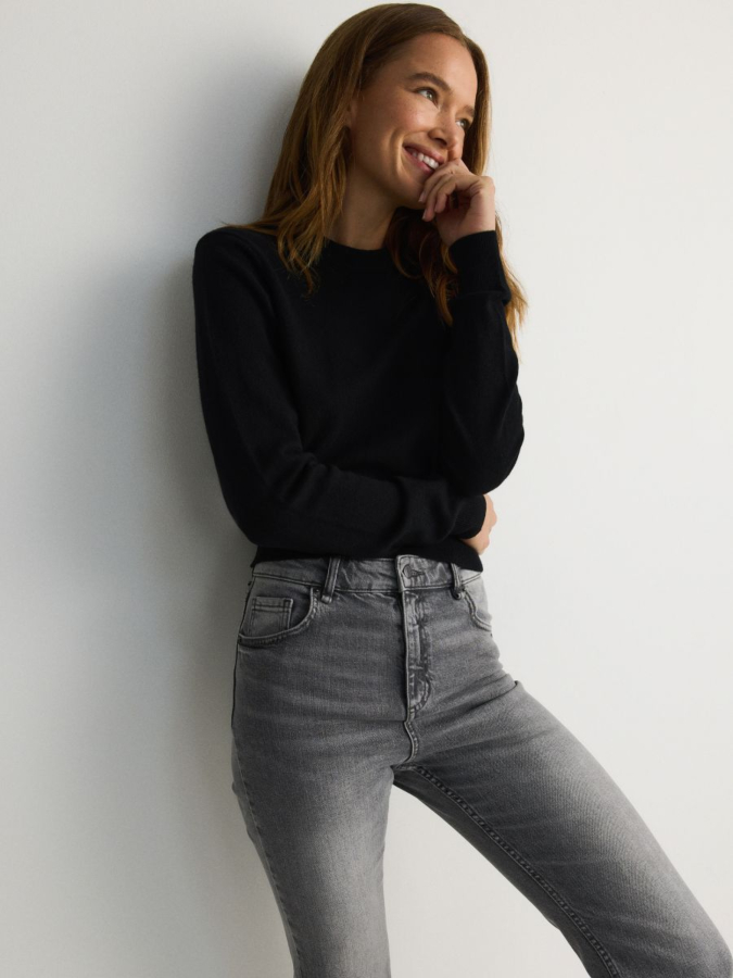 ג'ינס מותן גבוהה מתרחב