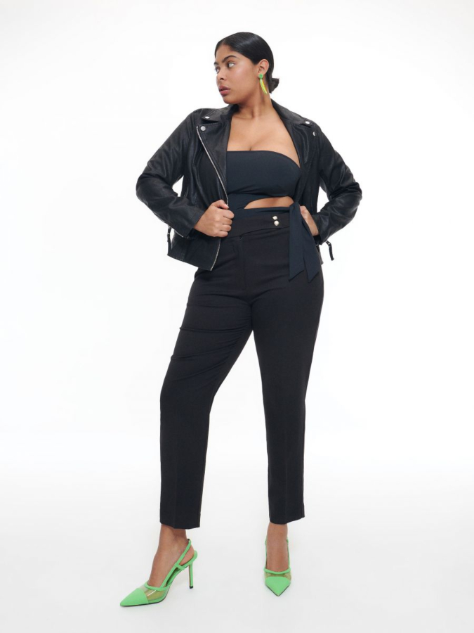 מכנס סיגריה טקסטורה