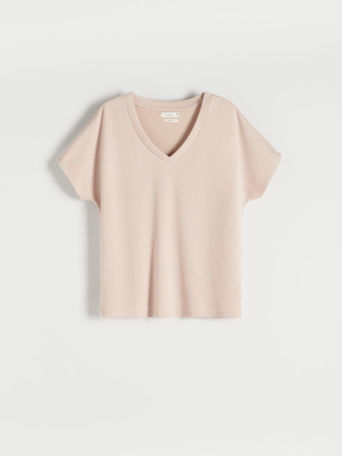 חולצה קצרה אוברסייז חלקה