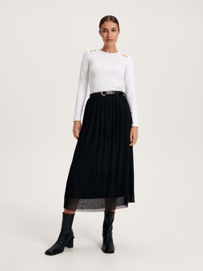 חולצה ארוכה בגזרה דקה