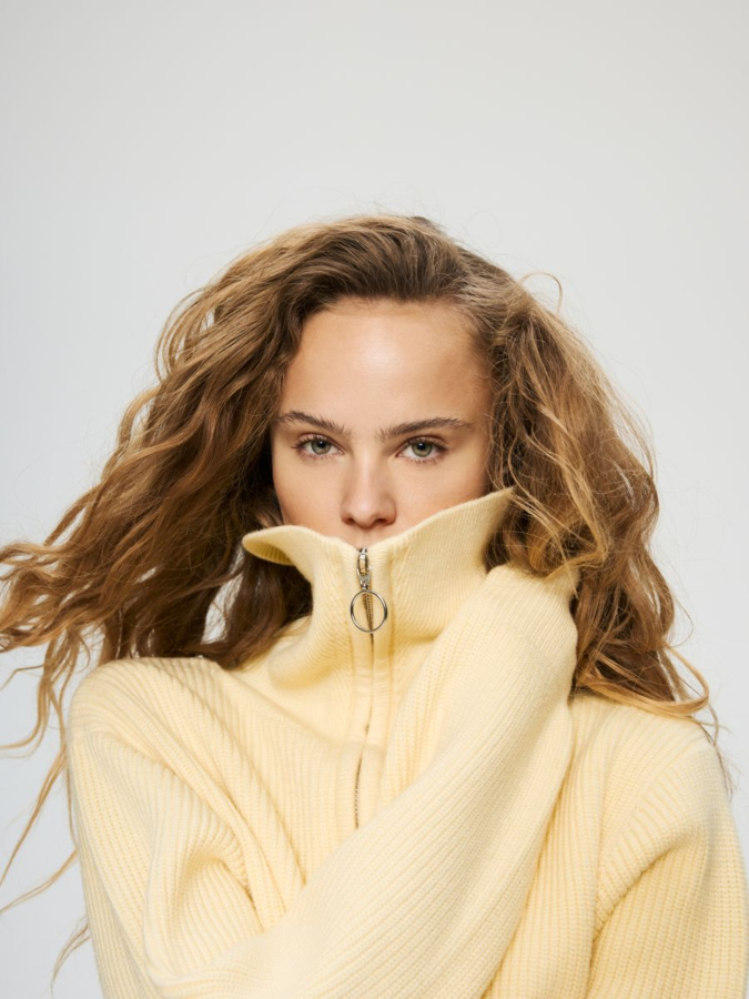 קרדיגן עם רוכסן