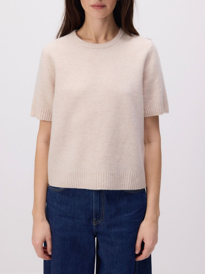 סריג צמר שרוול קצר