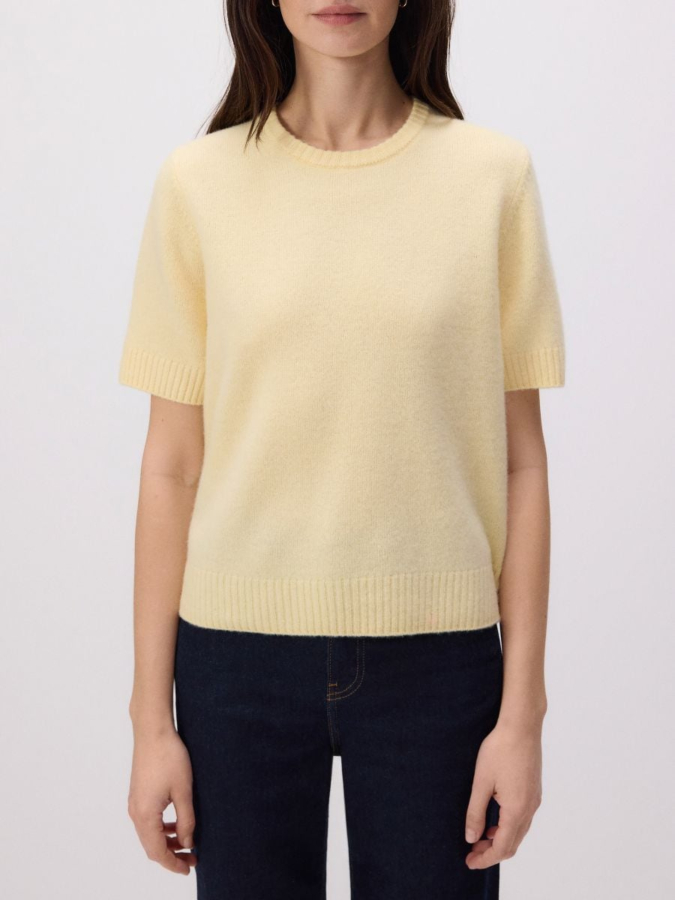 סריג צמר שרוול קצר