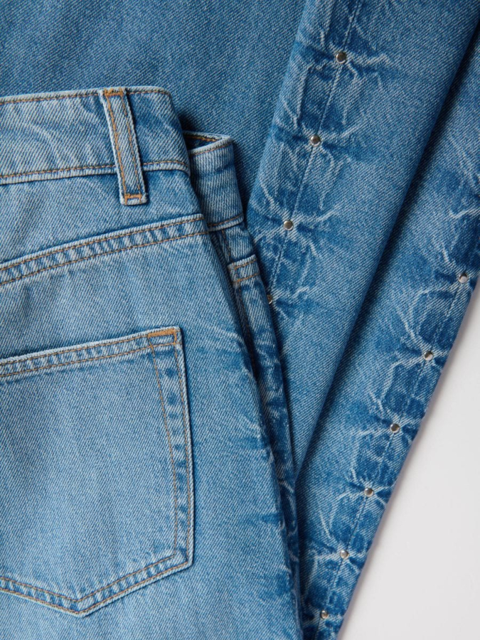 ג'ינס wide leg עם אבנים