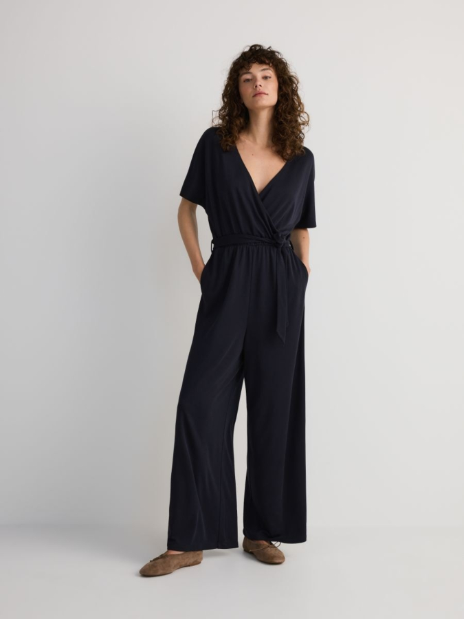 אוברול מעטפת וקשירה בתערובת מודאל