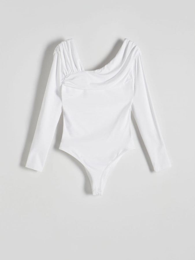 בגד גוף עם מחשוף א-סימטרי