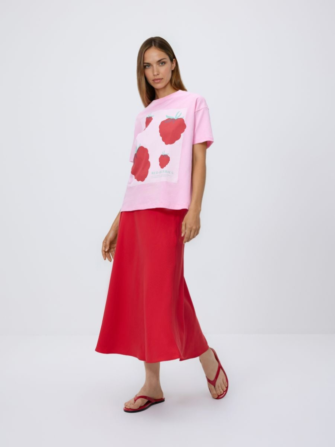 חצאית מידי עם חגורה