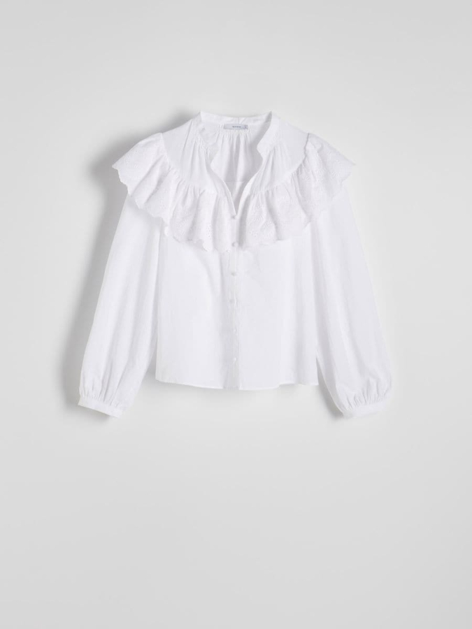 חולצת כותנה עם קפל