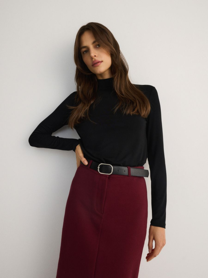 חצאית מידי עם חגורה