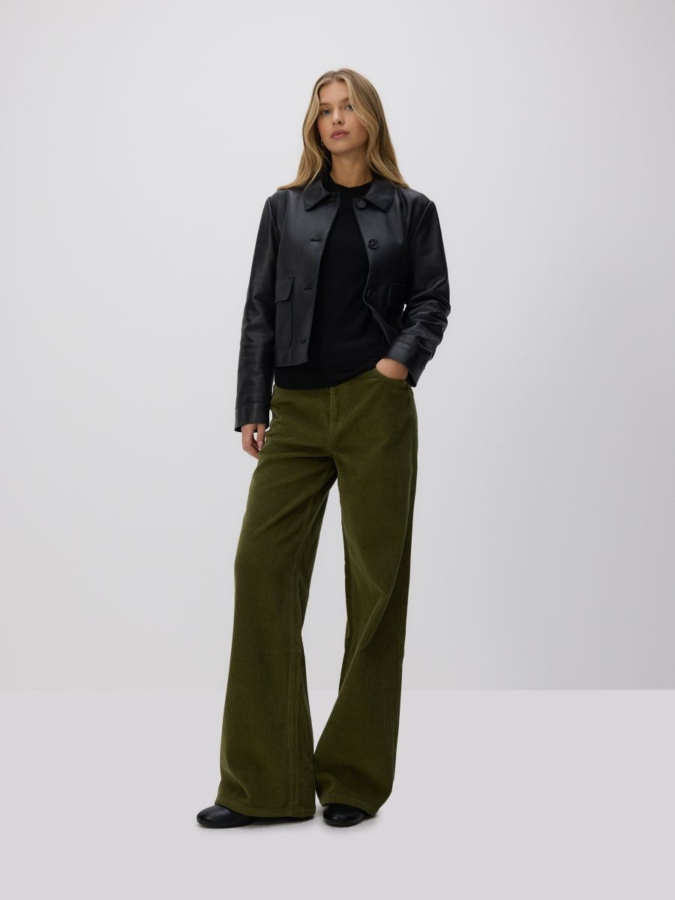 מכנסי קורדרוי רחבים