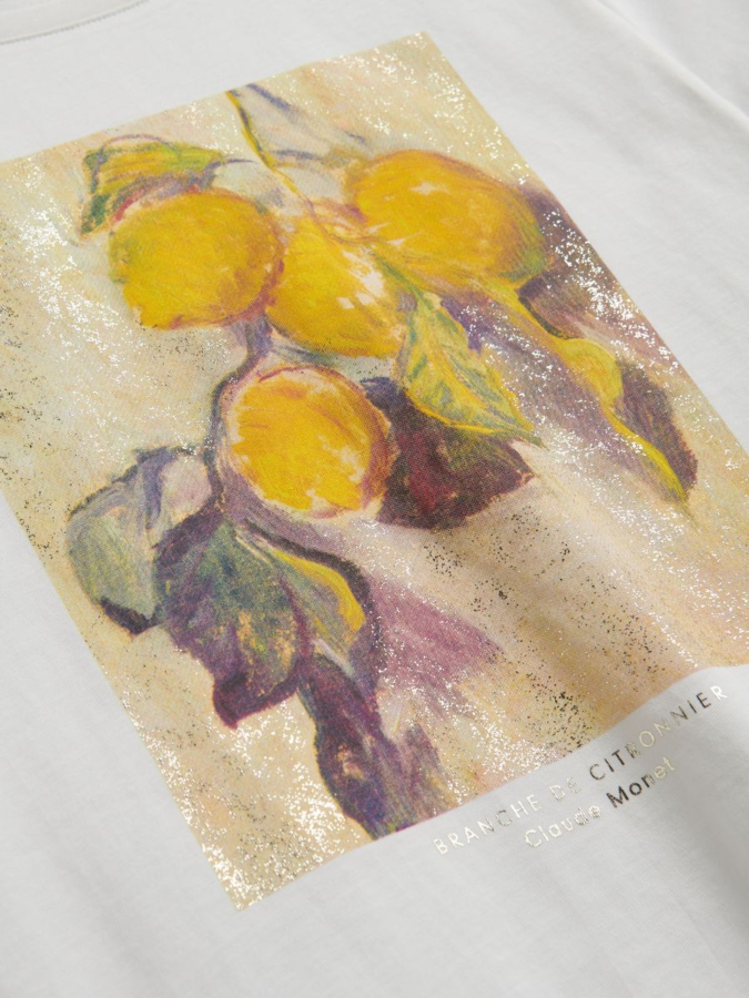 טי שירט מכותנה עם הדפס